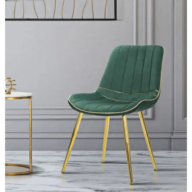 KRZESŁO PARIS ZIELONE/ZŁOTE ZESTAW 2 SZT 51X59X79 cm